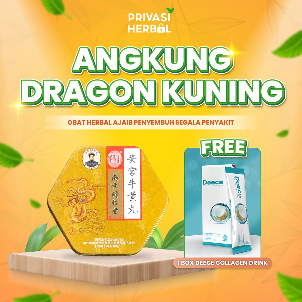 ANGKUNG DRAGON KUNING ORIGINAL CINA OBAT STROKE STRUK HERBAL CINA ORIGINAL ORI (ASLI) 100%
