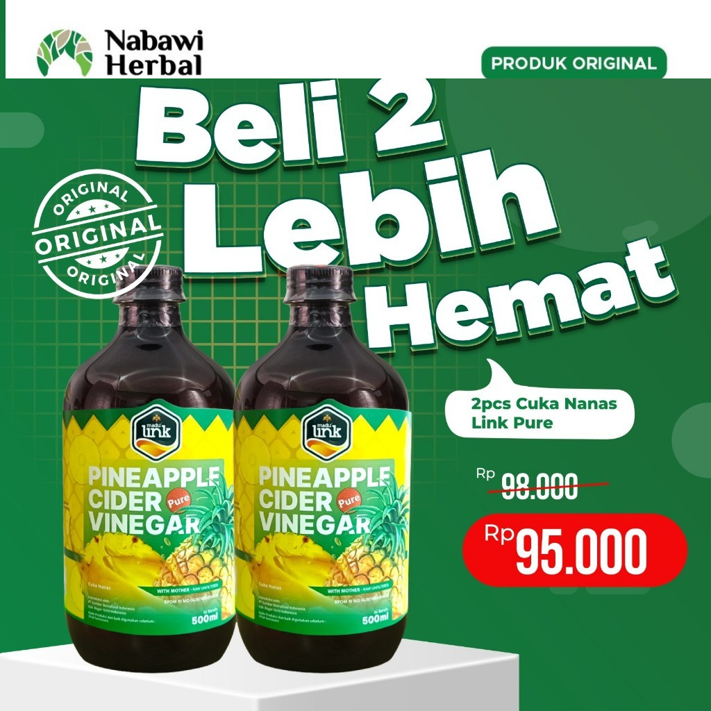 

PAHE LINK - Cuka Nanas Pure With Mother - Pineapple Cider Vinegar With Mother 500mlby bonis