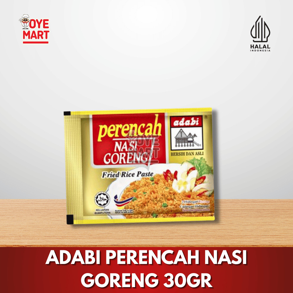

ADABI PERENCAH NASI GORENG 30GR/BUMBU INSTANT/FRIED RICE PASTE/BUMBU NASI GORENG
