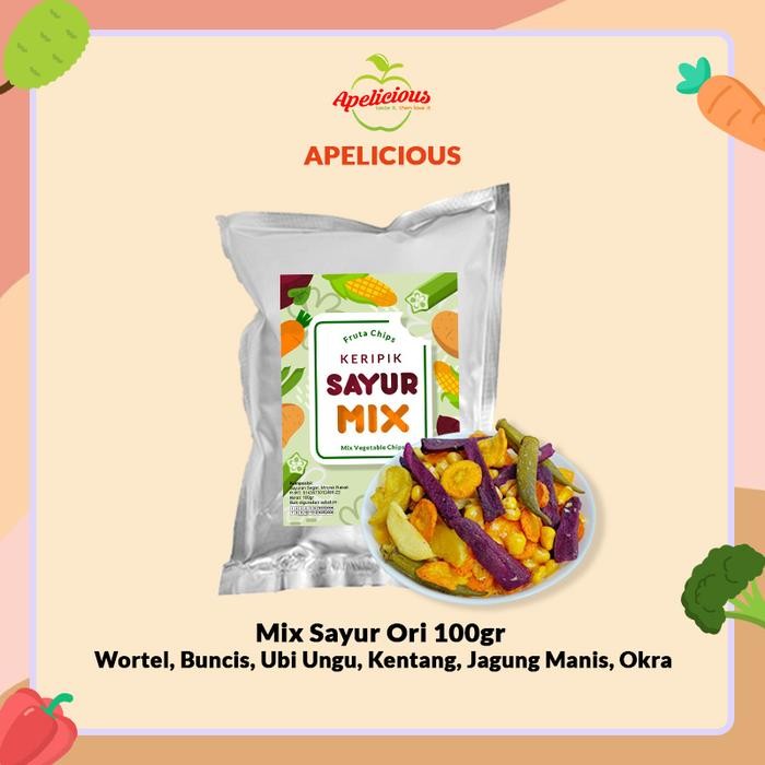 

APELICIOUS [GRATIS MIX KERIPIK SAYUR TEPUNG CRISPY] MIX KERIPIK SAYUR ORI + MIX KERIPIK BUAH SAYUR[Terlaris]