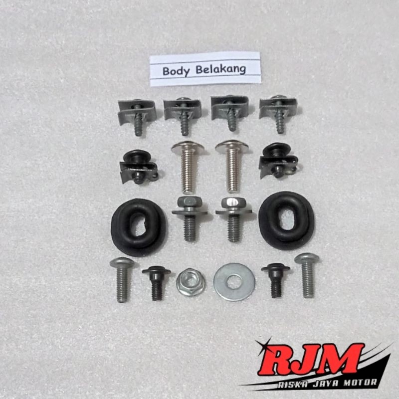 Baut Full Set Cover Bodi Body Belakang Honda Supra Fit / Supra X 100cc