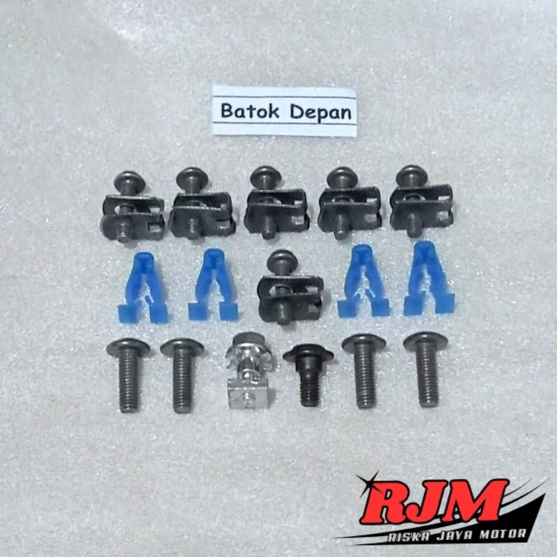 Baut Full Set Cover Bodi Body Batok Depan Honda Supra X 125 Fi Helm In PGM-FI