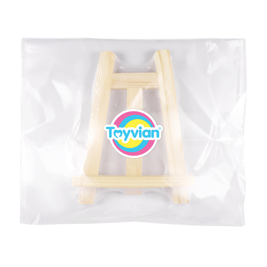 

Children's Easel Kids Tabletop Wood Display A-Frame Photo Bracket Paint Painting Triangle Bamboo