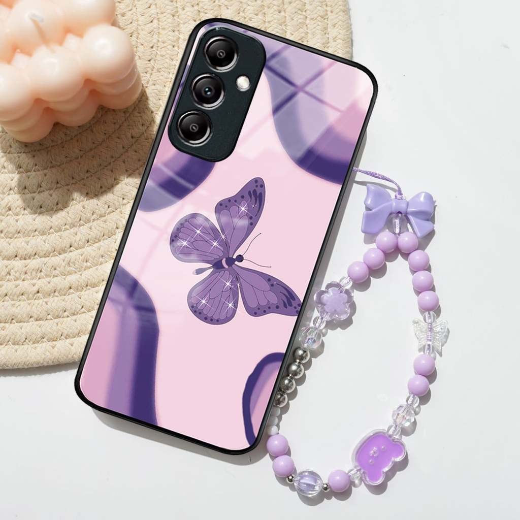 CS0006 Case Samsung A26 A16 Softcase 2D Glass Custom Case + Gantungan Hp  /  Casing Hp Samsung