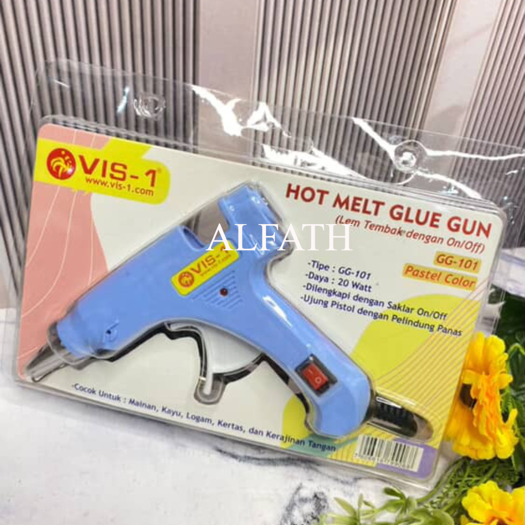 

Alat Lem TBakar ALat lem tembak Glue Gun VIS-1 20 Watt On/Off GG-101 1Pcs