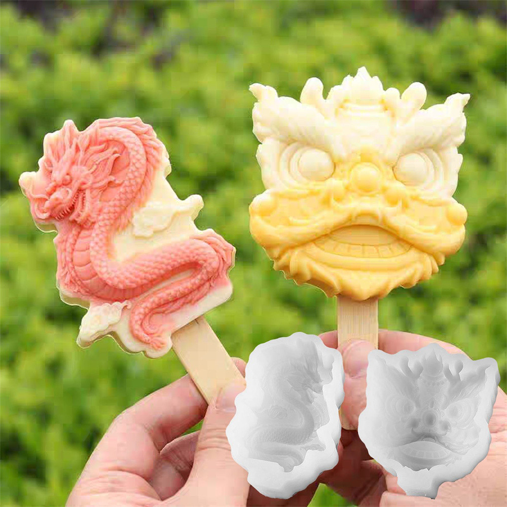 

2D Chinese Style Candle Silicone Mold New Flower Design Resin Soap Plaster Mould Cake Molds Summer Popsicle Ice Candy Moulds