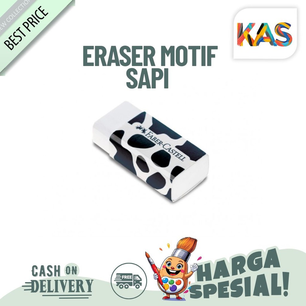 

Eraser Penghapus Motif FaberCastell Motif Sapi Jerapah Satuan