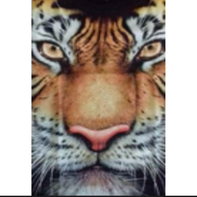 T shirt / kaos glow in the dark 3 dimensi TIGER MACAN - XS by Havana Petshop