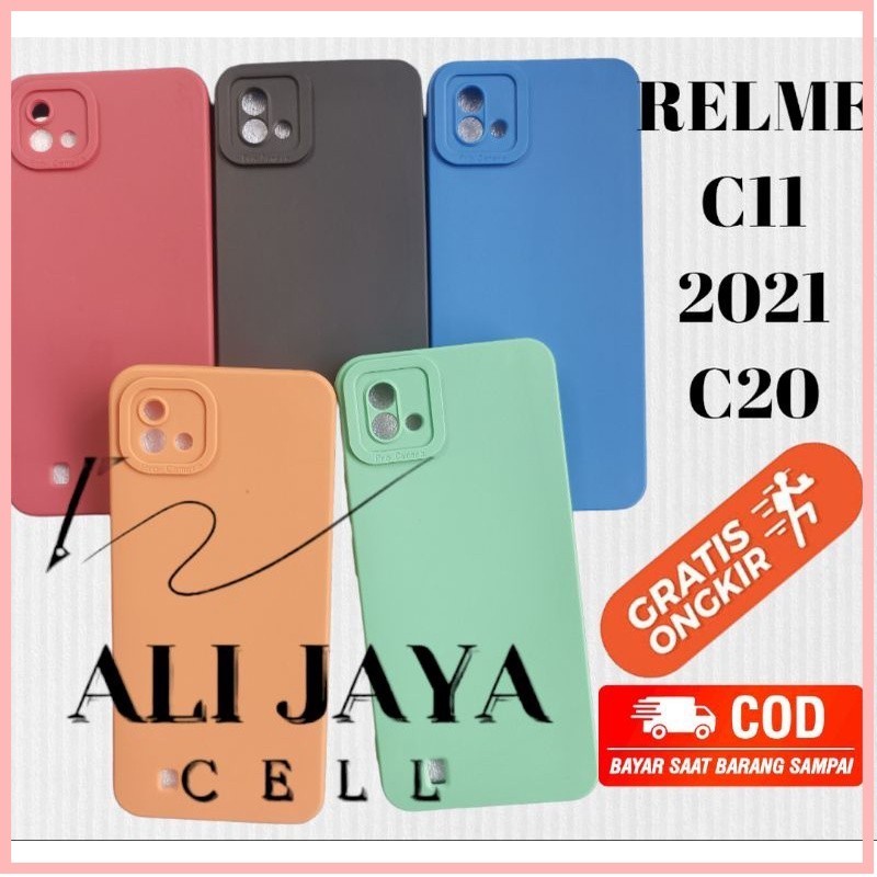 SoftCase/Silikon Pro Camera Realme C20/C11 2021 Casing Macaron Full Cover Bahan Bagus Lentur