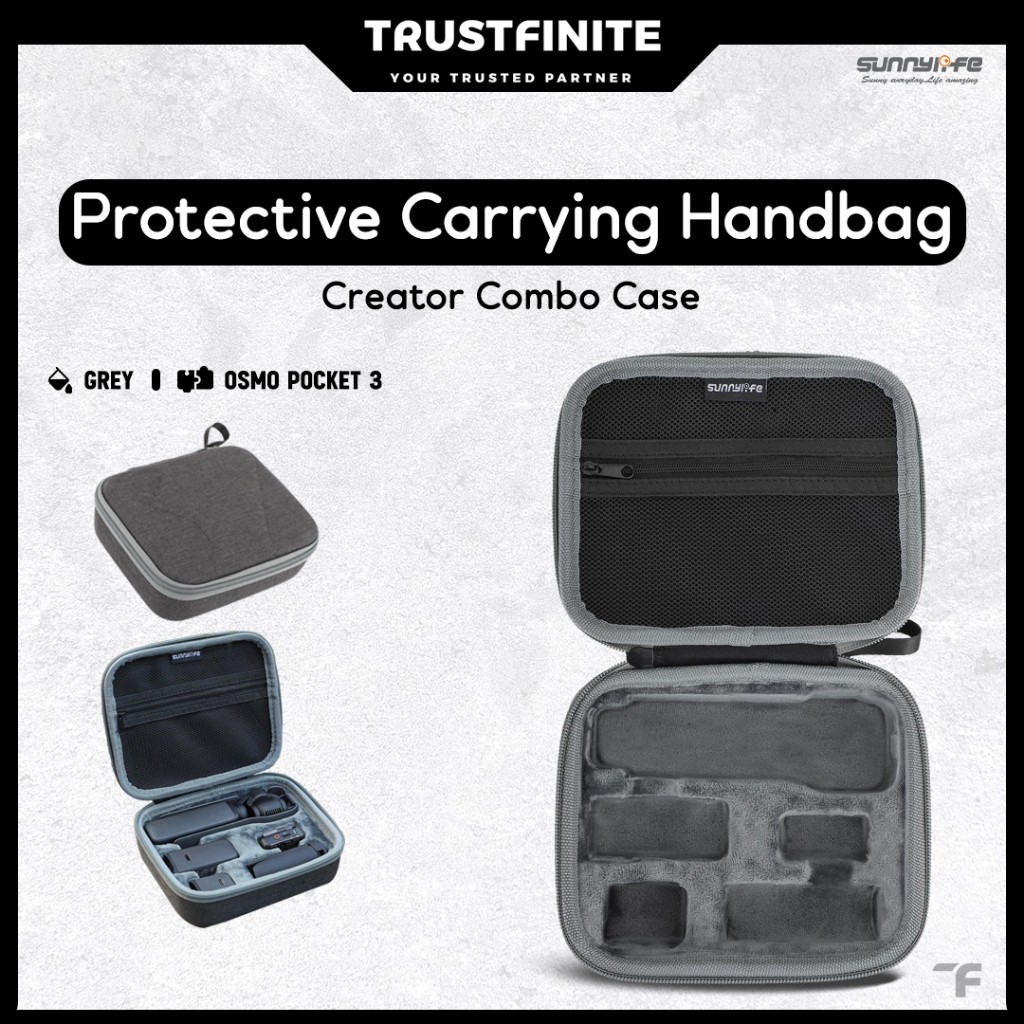 Sunnylife Tas DJI Pocket 3 Creator Combo Case Hand Bag Case / Creator Case Combo Bag DJI Osmo Pocket