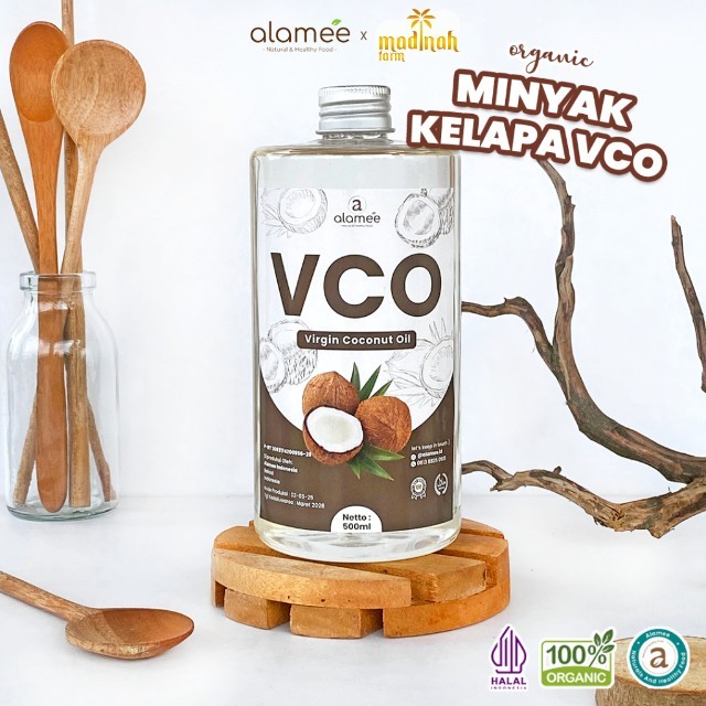 

ALAMEE Virgin Coconut Oil Minyak Kelapa Murni Extra VCO Asli Dapat Diminum Organik Masak Minum madinah