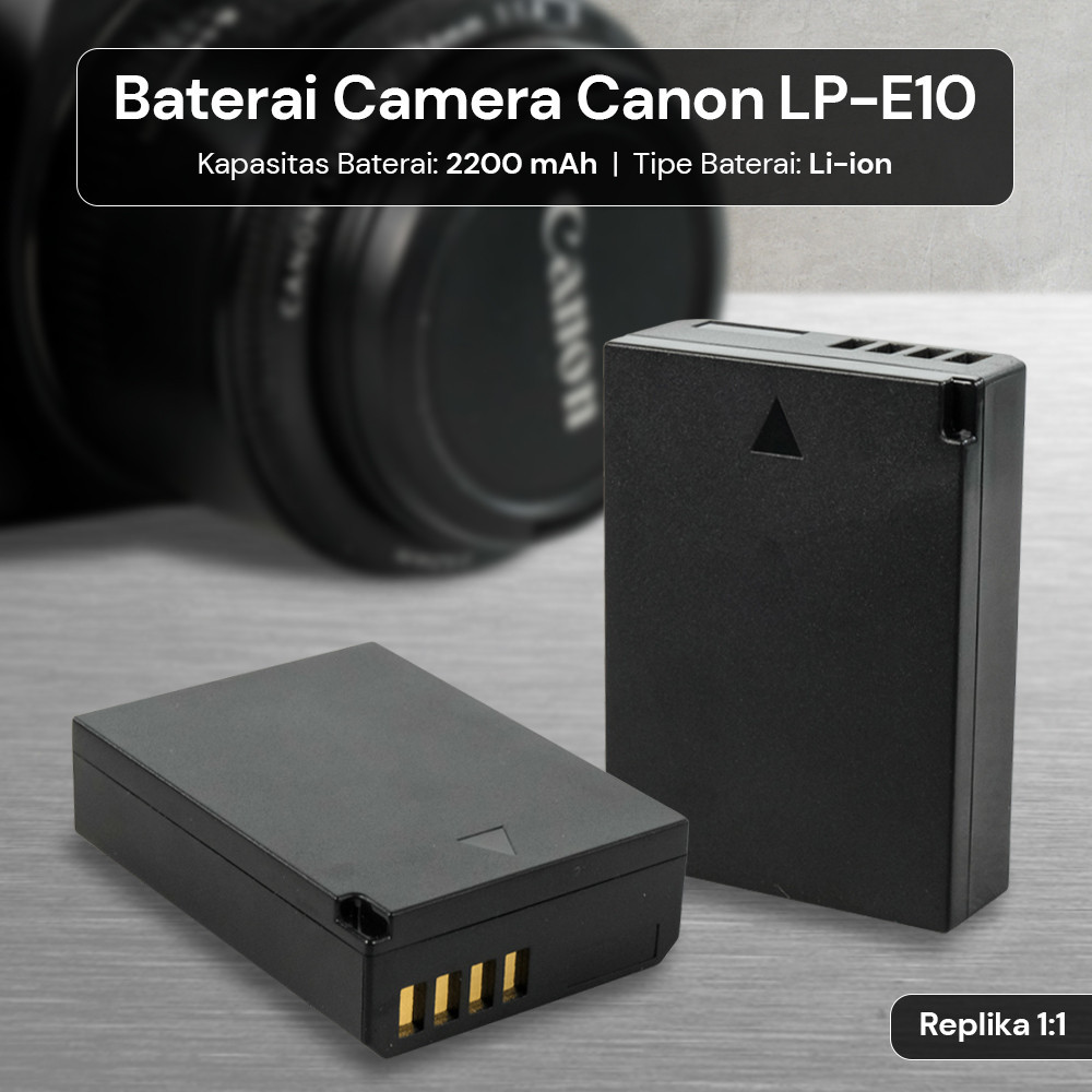 Baterai Canon LP-E10 / Baterai Kamera Canon 1100D 1200D 1300D 1500D 3000D.CO