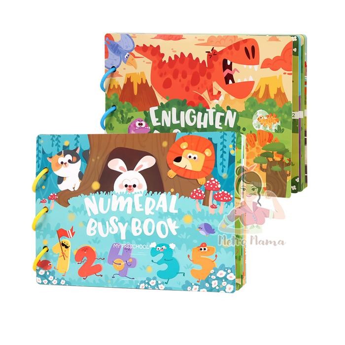 Mumpung Murah Buku Stiker Mainan Edukasi Anak BUSY BOOK Puzzle Sticker - BB Dinosaur
