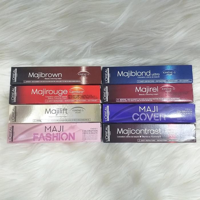 Loreal Cat rambut MAJIREL,MAJIFASHION,MAJIBROWN,MAJICONTRAST,MAJILIFT - cat/ semir