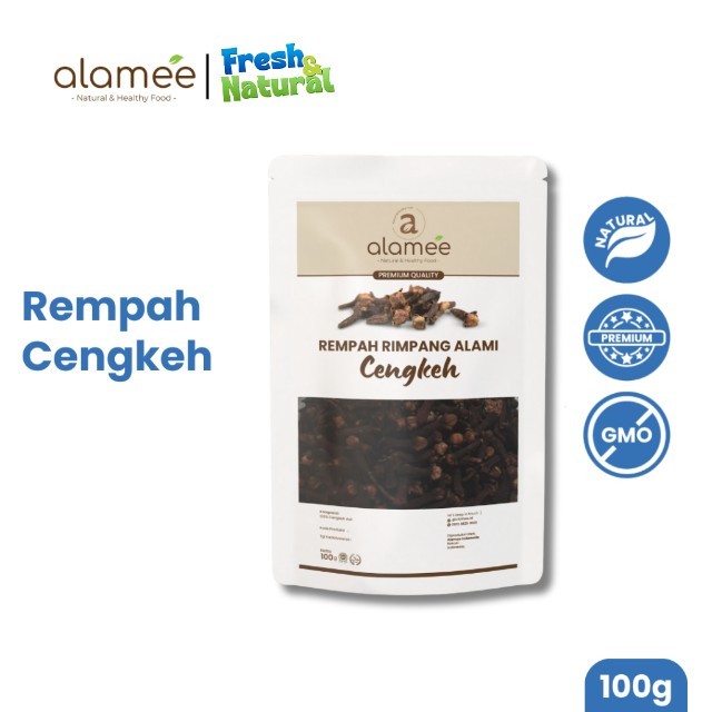 

ALAMEE Cengkeh Rempah Kering Organik Cloves Rimpang Organik Bumbu Seasoning Masakan Masak 100gr fresh and natural