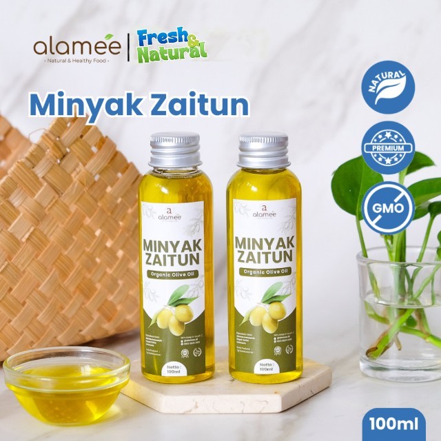 

ALAMEE Minyak Zaitun Untuk Diminum Olive Oil Extra Virgin Organic Organik Murni Asli Masak EVOO fresh and natural