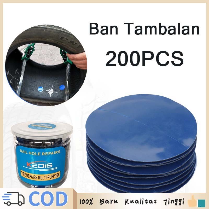 200pcs Karet Tambal Ban Karet Tip Top Tambal Ban Luar 32mm Dalam Tambal Ban Tip Top