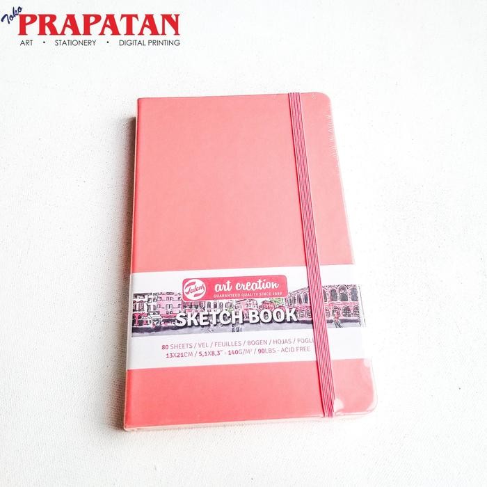

【M-MT】PROMO!!! Talens Art Creation Sketchbook 13x21cm 140gsm - Coral Red