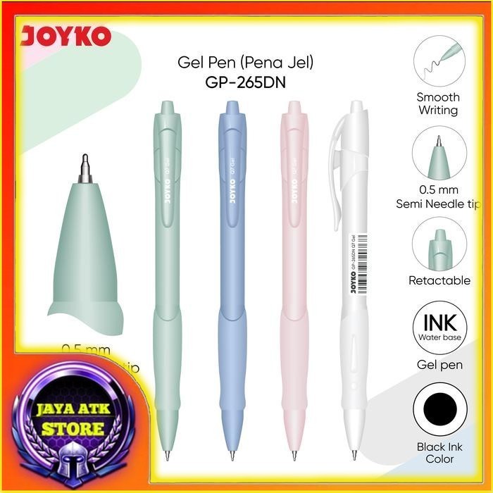 

Joyko Gel Pen Pulpen Pena GP-265DN Q7 Gel 0.5 mm ECER