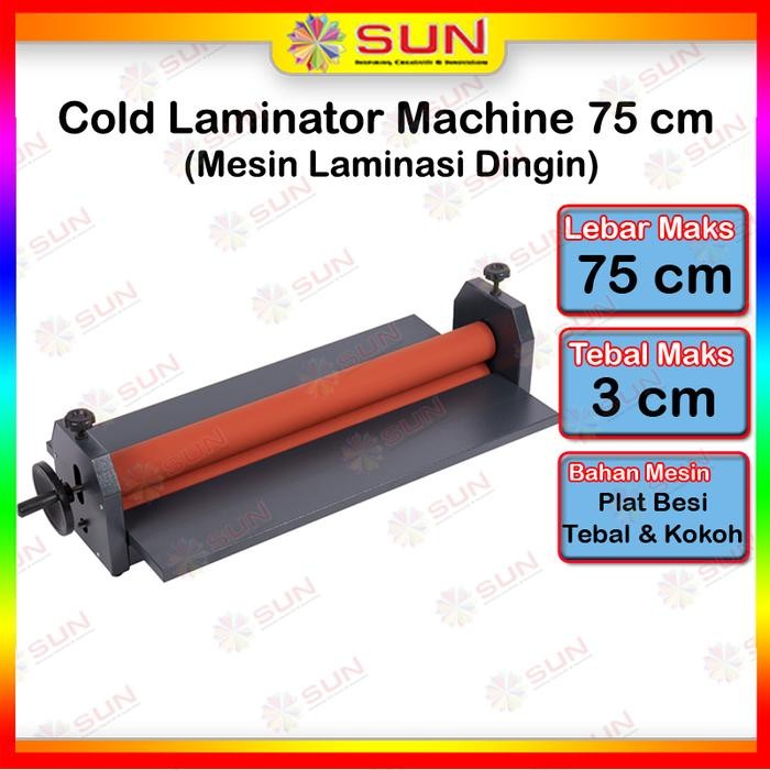 

Alat Mesin Laminating Laminasi Dingin - Cold Laminator 750/650 mm ( untuk plastik laminasi dingin pelapis kertas foto, akrilik ) - 750 mm, Surabaya