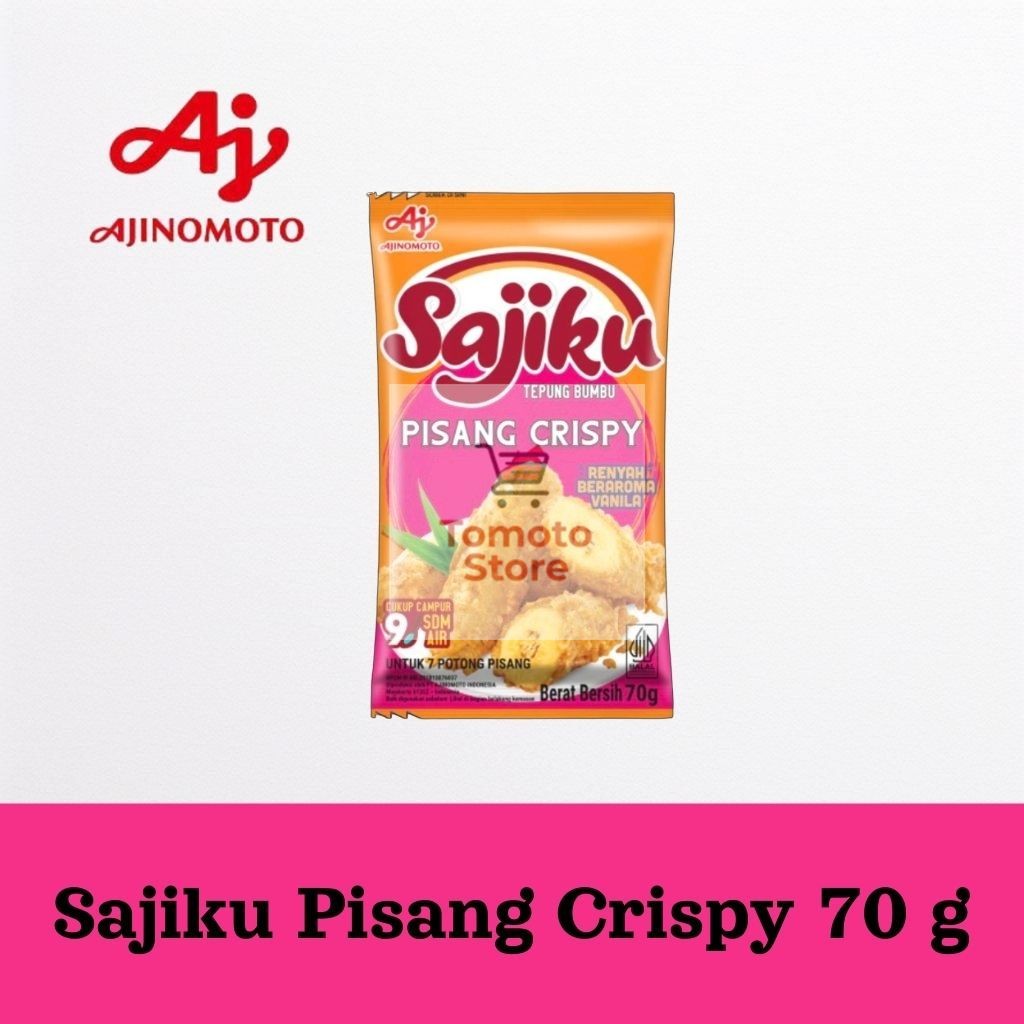 

[ TOMOTOSTORE ] AJINOMOTO Sajiku Tepung Bumbu Pisang Crispy Sachet 70 gr