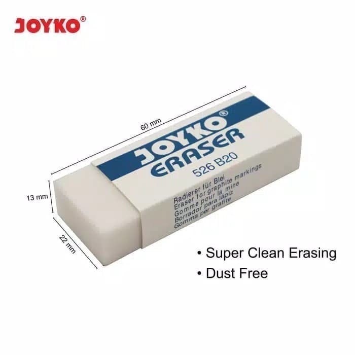 

Penghapus pensil joyko besar / setip / eraser joyko 526-B20