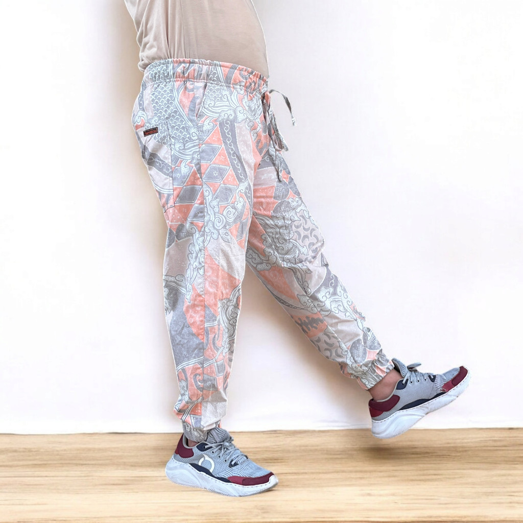 Celana Jogger Batik Pria Panjang Joger Pants Katun Premium Surya Teja CJ-45