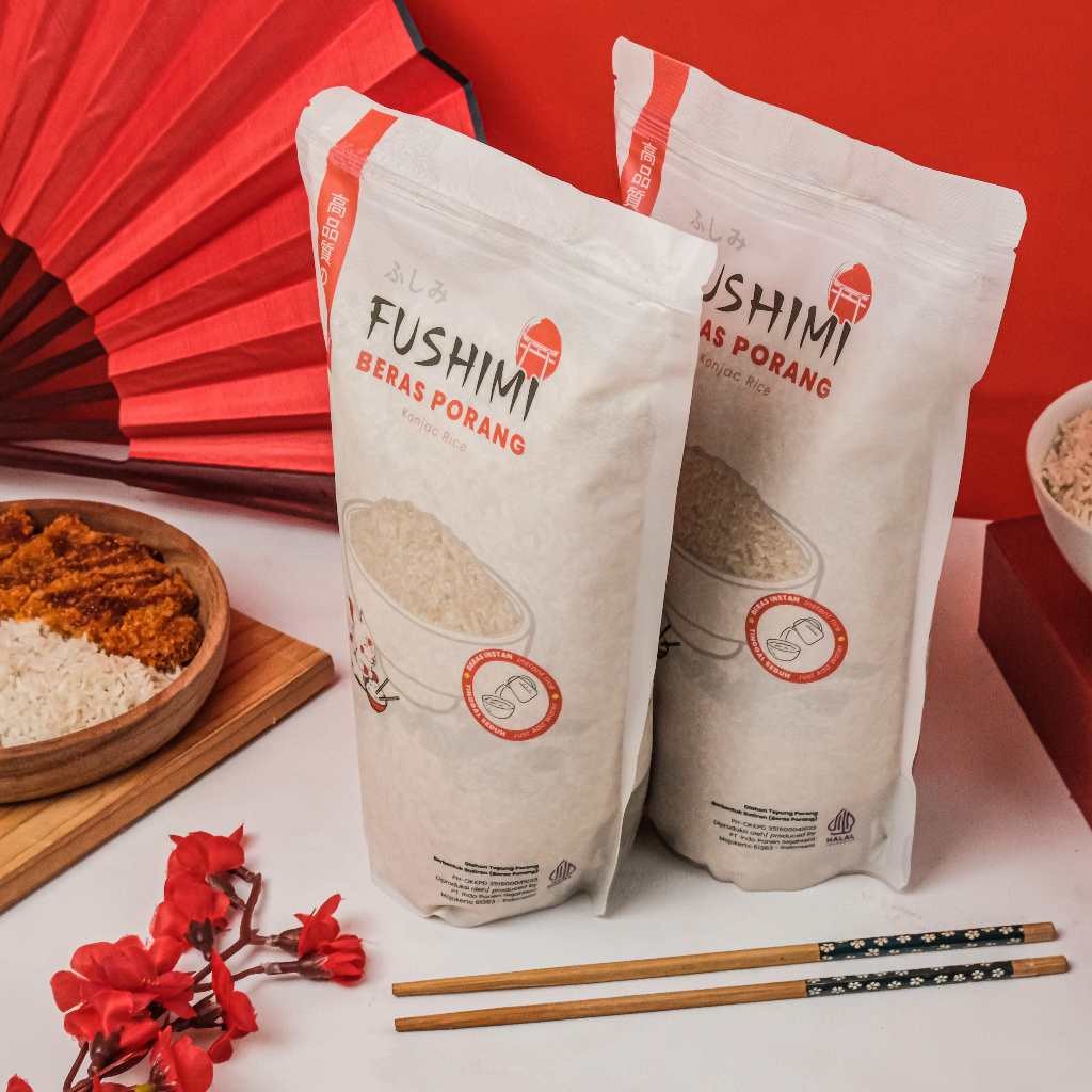 

FUSHIMI 1KG BERAS PORANG INSTANT SHIRATAKI Halal Murah Healty Konjac Rice Instant Siap seduh