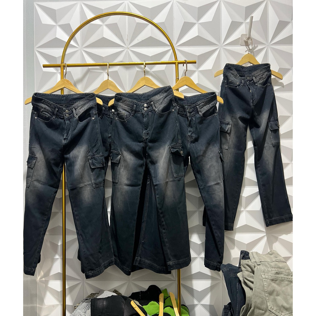 celana jeans cargo rijek pabrik size by request