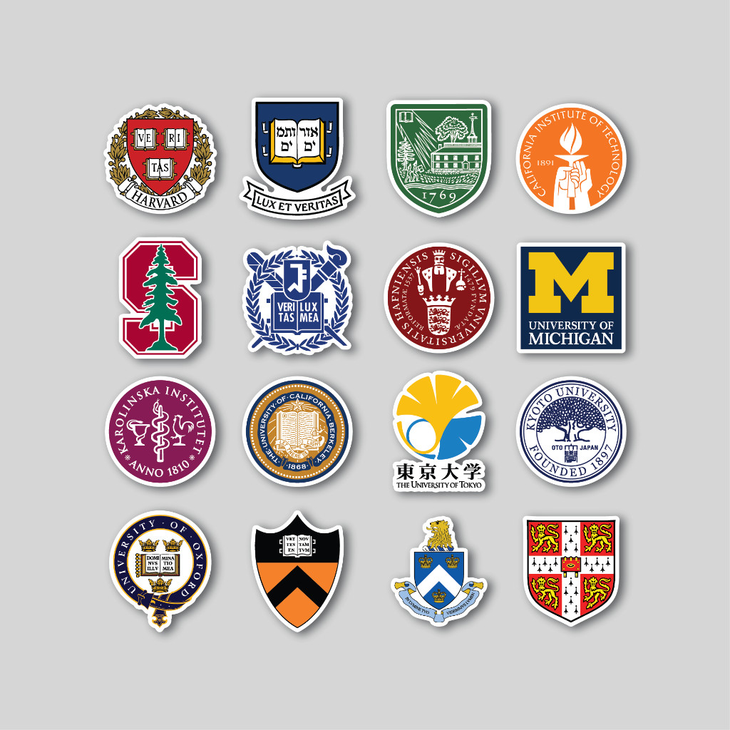

Sticker Pack World University | Sticker Tumblr | Stiker Laptop Koper Helm
