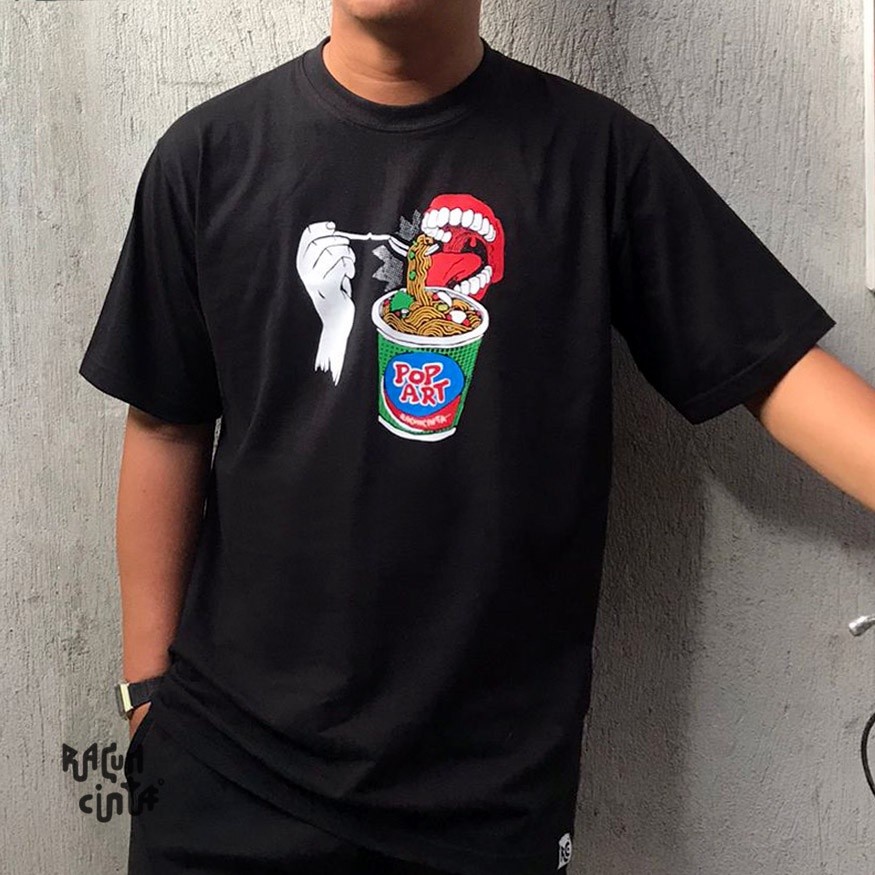 Racun Cinta - Kaos Pendek Hitam Pria | Graphic Tshirt