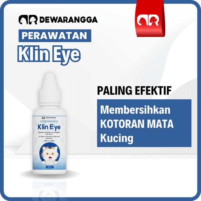 DEWARANGGA Klin Eye Pembersih Mata Kucing - Pembersih Mata Kucing Belekan DEWARANGGA