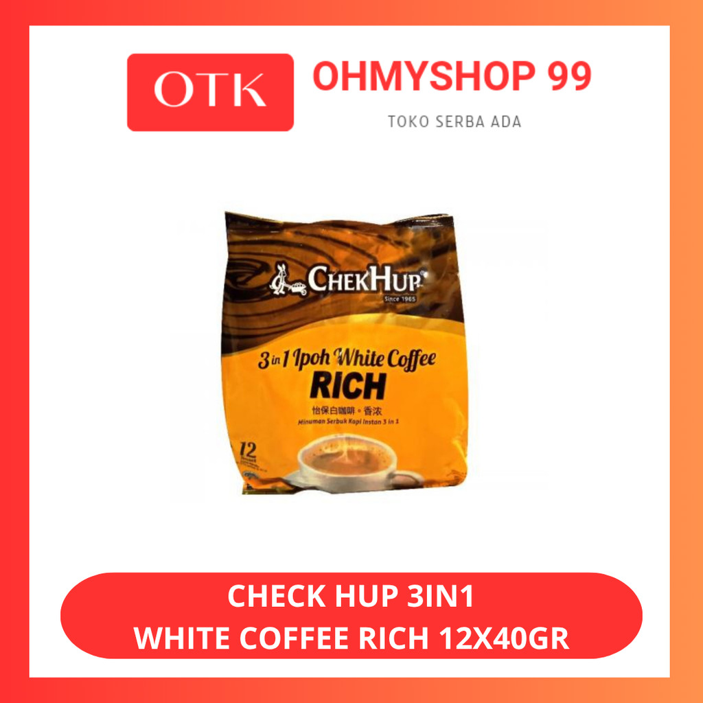 

Chek Hup 2in1 Ipoh White Coffee Rich Kopi 12x40gr