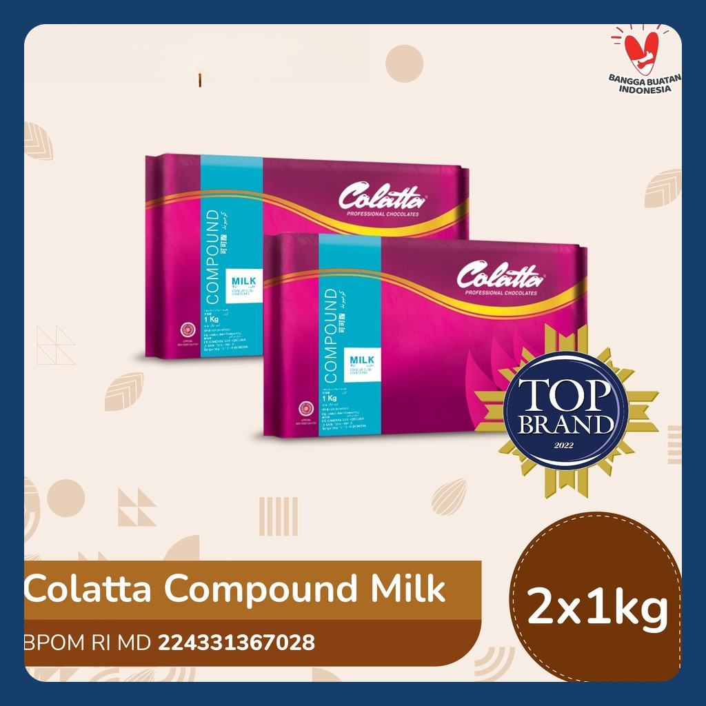 

Bundling Colatta Compound Chocolate Milk - Coklat Susu Batang 1Kg - Isi 2