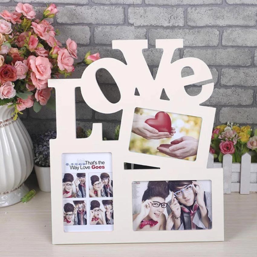 Frame Bingkai Foto Aesthetic Kado Ulang Tahun Cewek Gift Kado Wedding Gift "Love" / Frame Kado Gift