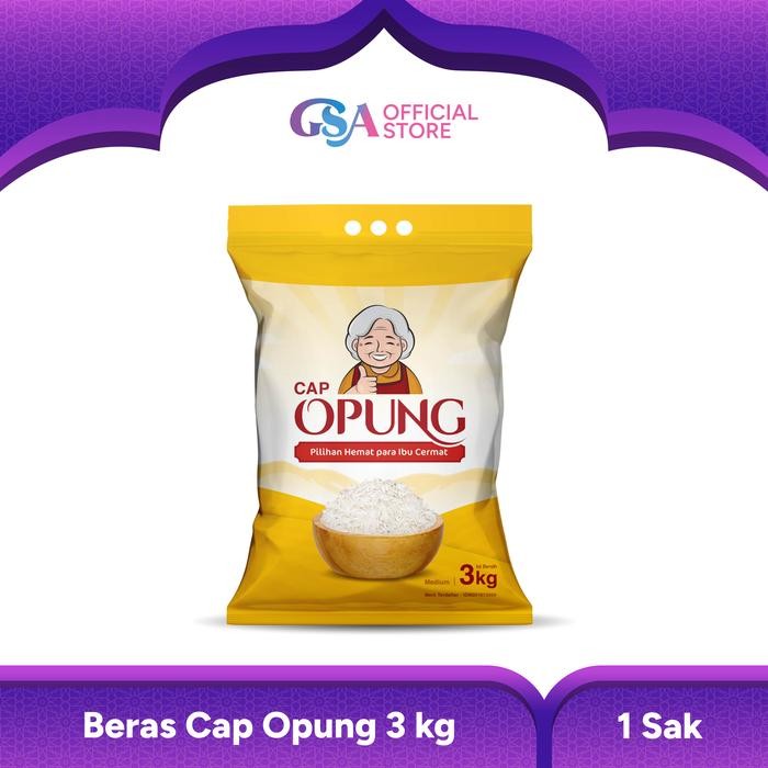 

Beras 3 kg Cap Opung Pulen Premium Alami