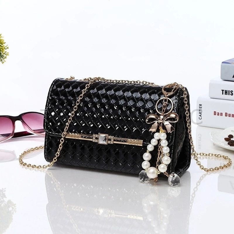 Tas Mutiara Rantai Gold Korean Shoulder Bag