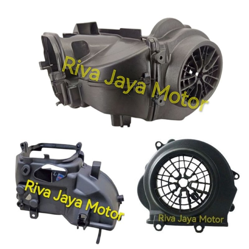 Cover Mesin In Ex + Tutup Kipas Beat Fi Esp Street Pop Vario 110 Fi Scoopy Fi Esp Donat Starter Halu