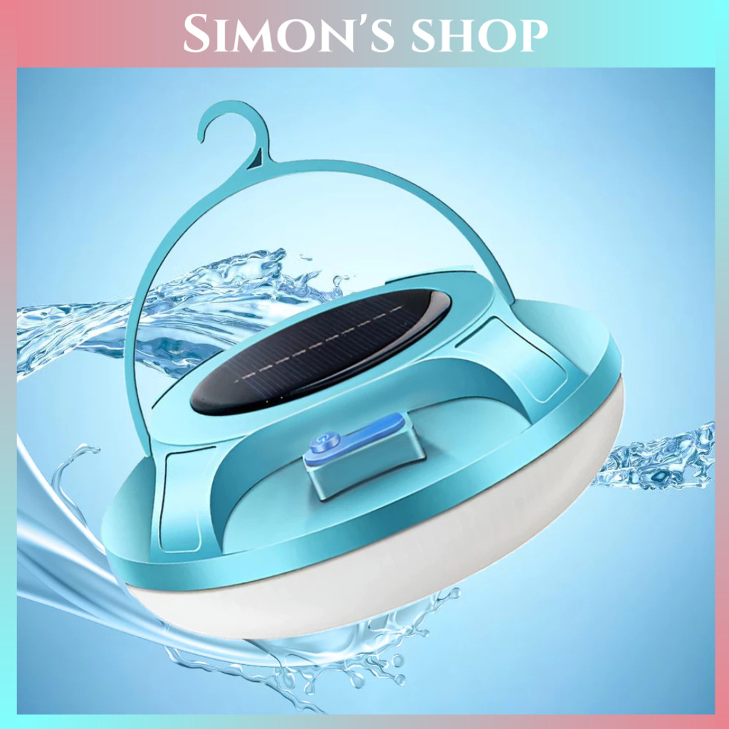 Lampu Emergency Solar Panel Benih Lemon UFO - 3 Mode Pencahayaan, Baterai USB/Tenaga Surya, Tahan Ai