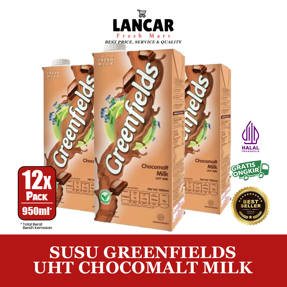 

SUSU GREENFIELDS UHT CHOCOLATE 950ML CARTONAN