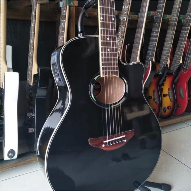 Gitar akustik elektrik YAMAHA APX 500 EQ TUNER Paket Lengkap