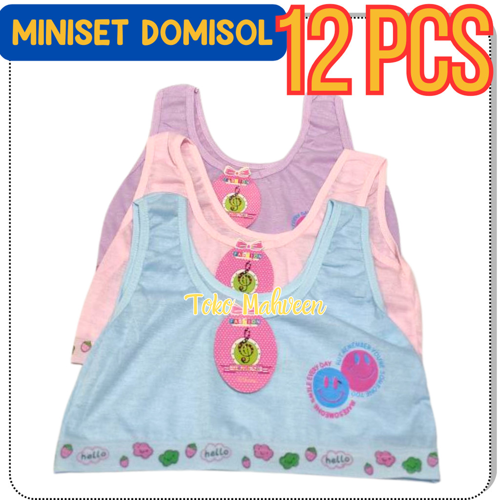 PAKET HEMAT 12PCS Bra Mini Remaja Miniset Anak SD SMP Katun Lucu
