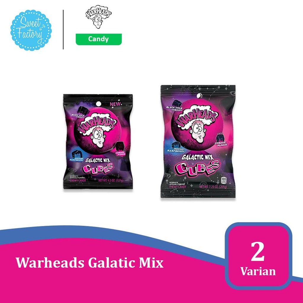 

Warheads Galatic Mix Permen Asem Manis Import USA