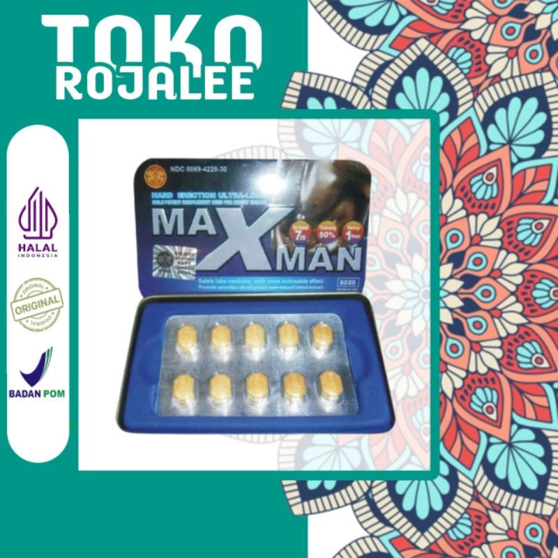 100% ORIGINAL MaxMan Suplemen Stamina Pria Terbaik