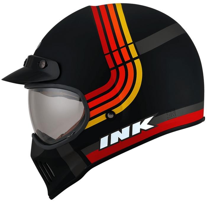 HELM INK TROOPER BORDERLINE - MATT BLACK RED - M