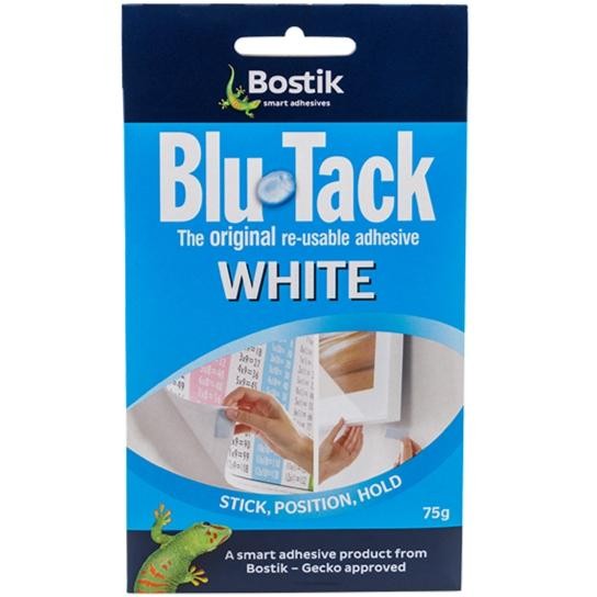 

Blu Tack - White Multipurpose Reusable Adhesive - 75g white