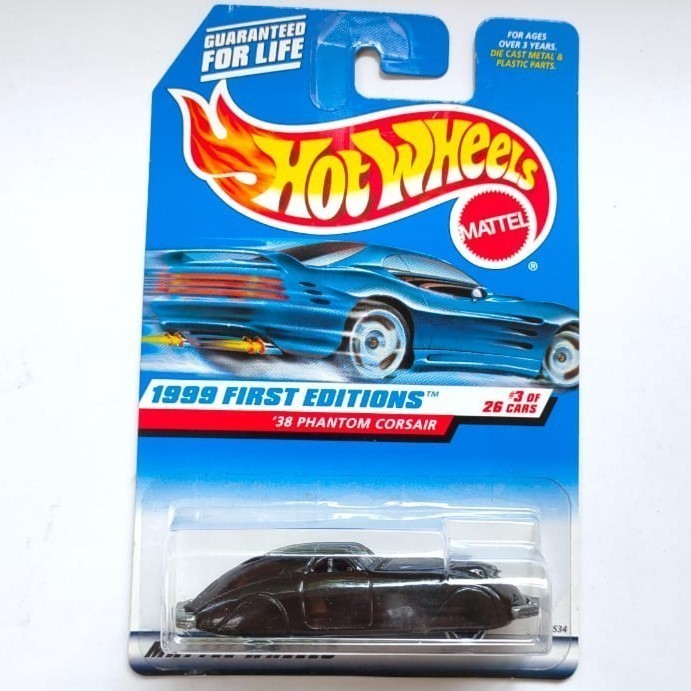 Hotwheels 38 Phantom Corsair hitam base besi HW