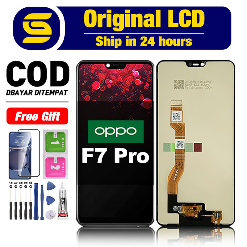 LCD OPPO F7 Pro Original TOUCHSCREEN TouchScreen Fullset Compatible For Glass Digitizer ori asli