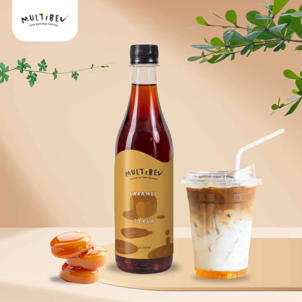 

MultiBev - Syrup Caramel Bottle 500ml - Perasa Minuman Sirup Rasa Karamel cocok untuk HORECA