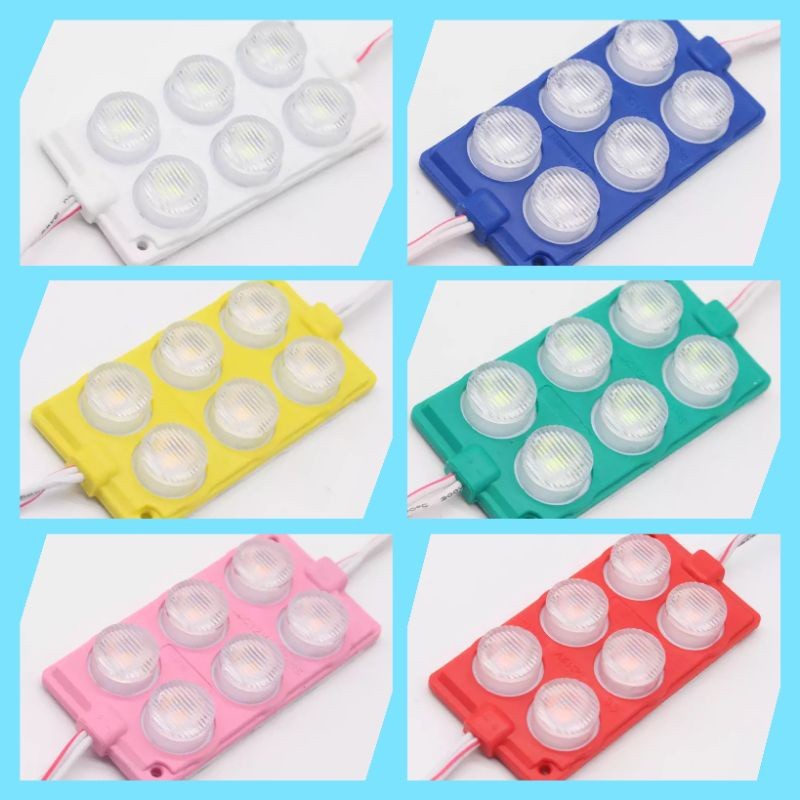 [AE] PROMO Lampu Led 6 Mata 2x3 Serbaguna 12/24 Volt ff-2